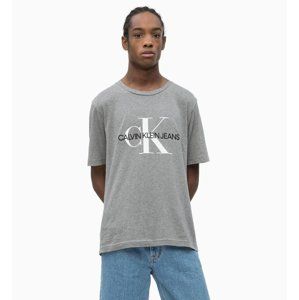 Calvin Klein pánské šedé tričko Embro - L (39)